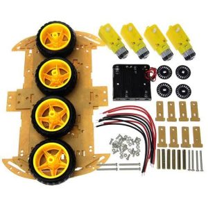 KIT CHASIS AUTO 4 RUEDAS CON MOTOR