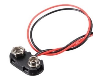 BROCHE BATERIA 9V DE BAKELITA