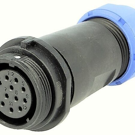 CONECTOR HEMBRA VOLANTE 12 PINES CON1014 5A