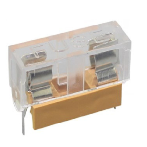 PORTA FUSIBLE 5X20MM PARA PCB CON TAPA