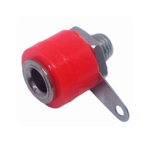 BORNE PEQUEÑO ROJO D:4 MM
