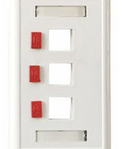 FACEPLATE 3 PUERTO RJ45