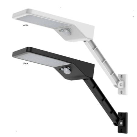 FOCO LED SOLAR NEGRO CON SOPORTE
