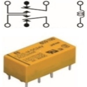 RELE MINIATURA DPDT 8P 24VDC