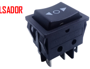 SWITCH PUL.(ON)-OFF-(ON) 15A 250VAC 6P L:27/A:22MM