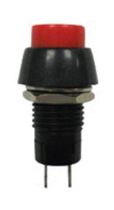 INTER. CIRC. ROJO ON-OFF 2A 250VAC D:10 MM/L:27 MM