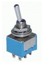 TOGGLE ON-OFF-ON 6P 3A 250VAC D:6/L:13/A:12 MM