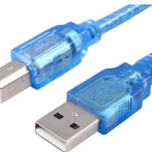 CABLE AZUL USB A A-B MACHO 40 CM