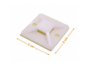 BASE PARA AMARRA PLASTICA 30X30MM