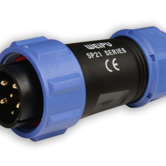 CONECTOR MACHO VOLANTE 6 PINES IP68 5A